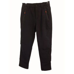 Men's Fleece Lined Pants Waterproof Windproof Hiking Ski Insulated Black US 29